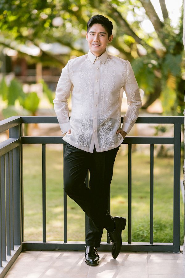 Barong Tagalog with Simple Embroid